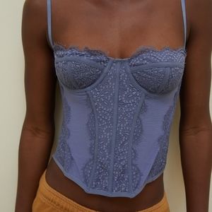Urban outfitters modern love corset small slate